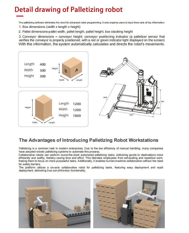 Automatic Pallet Stacking Cobot