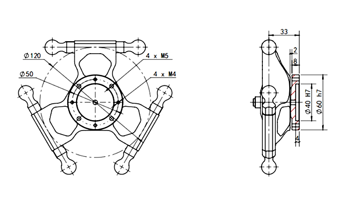 Industrial Delta Parallel Robot