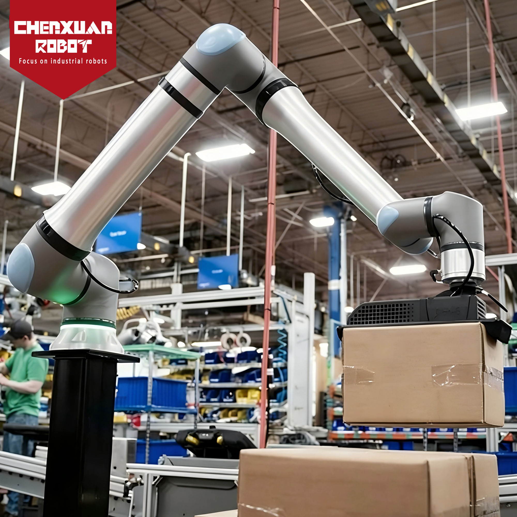 Collaborative handling and palletizing robot