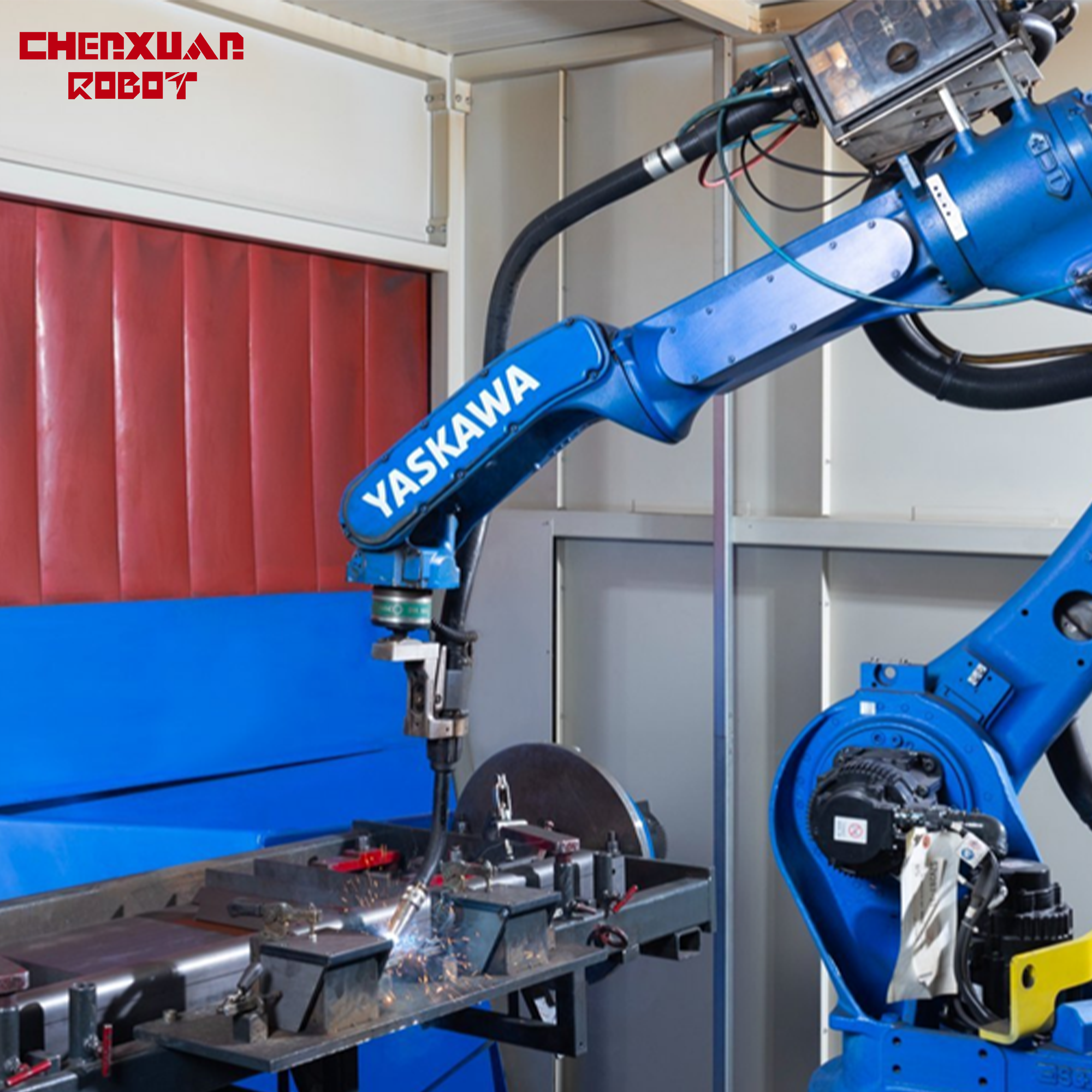 Flexible robotic welding machine