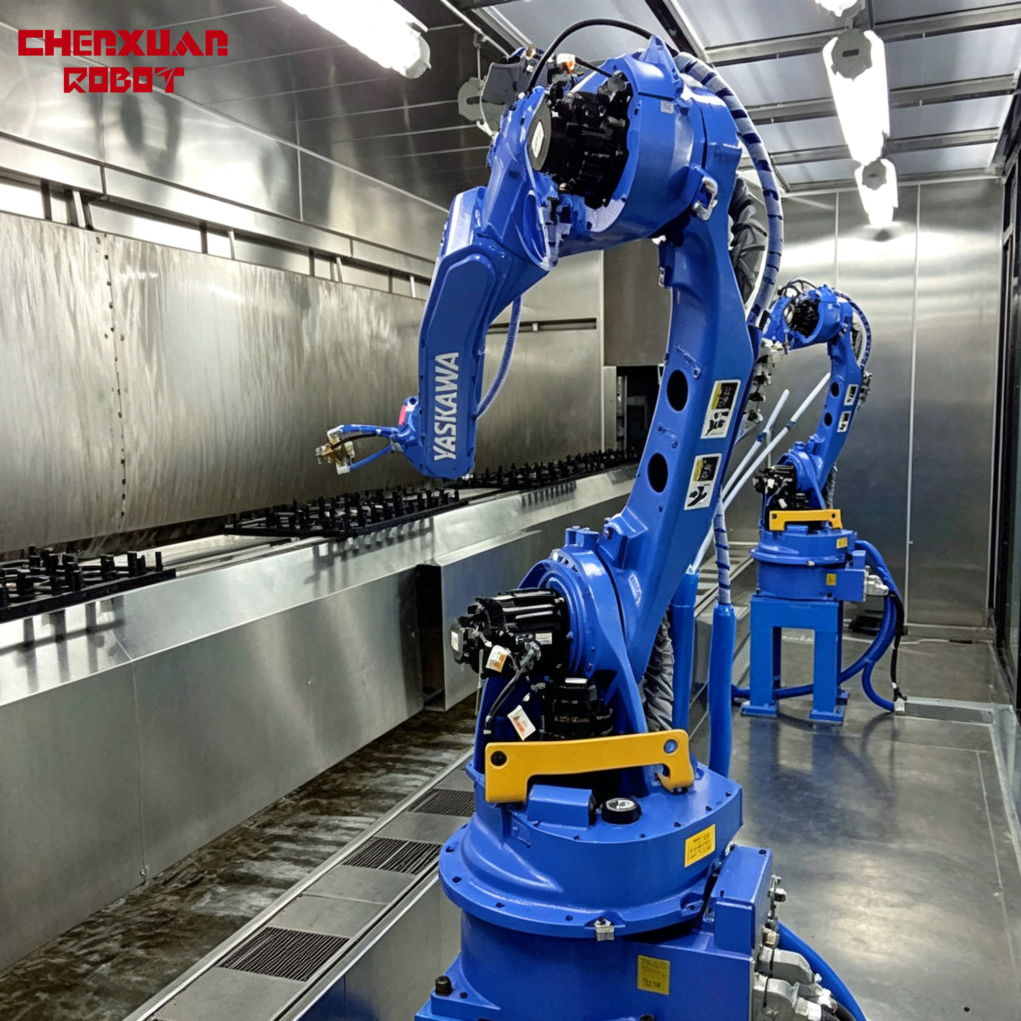 Paint spraying robot