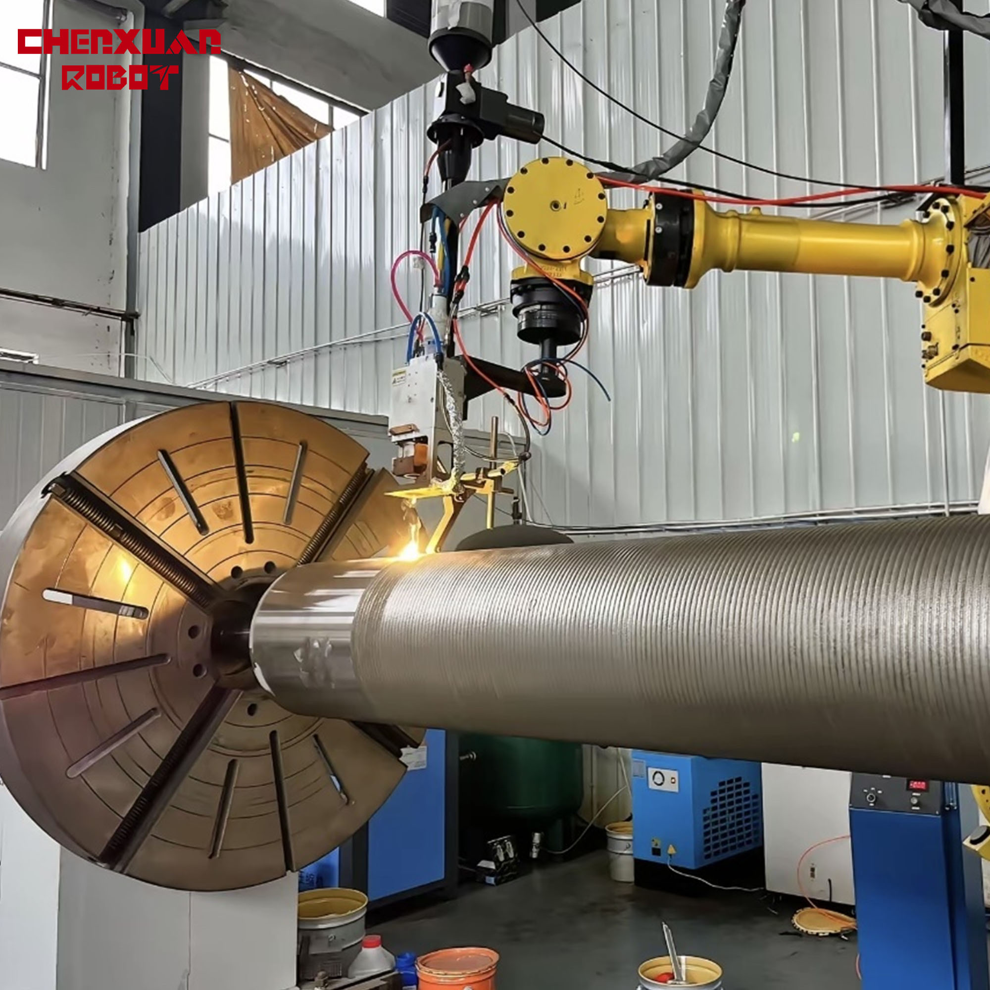 Laser cladding robot
