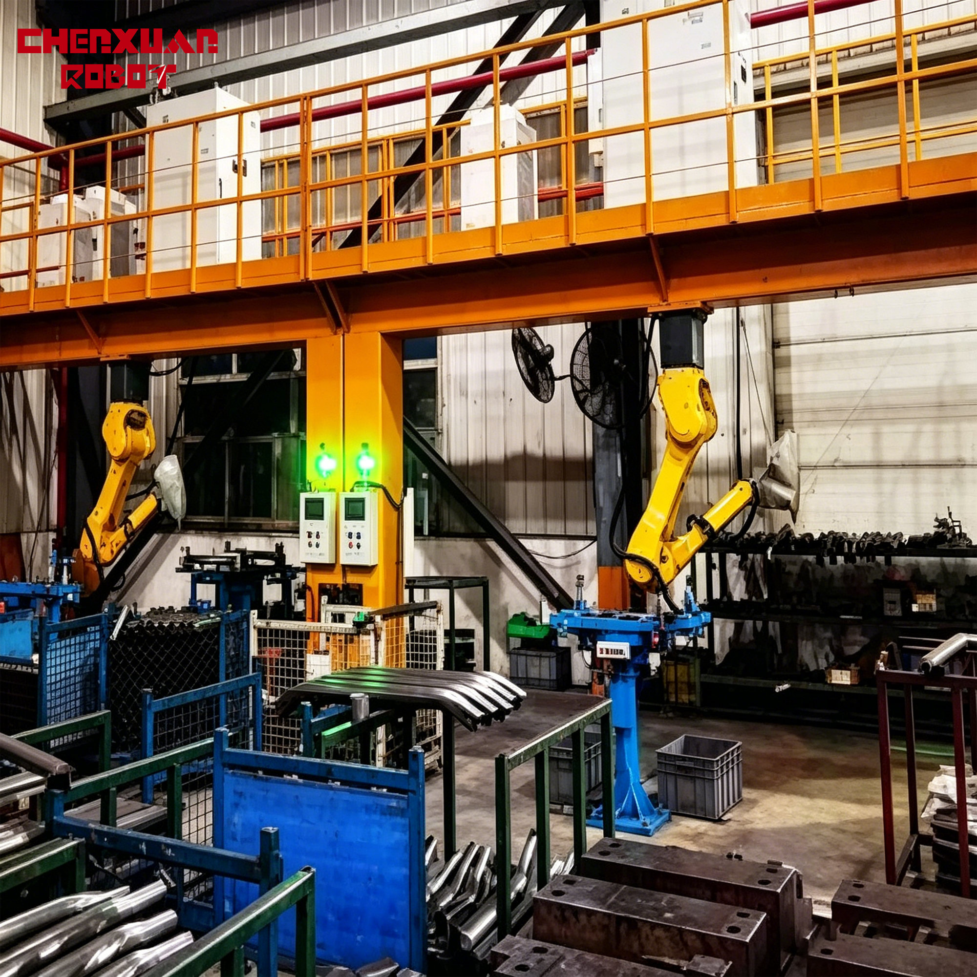 Gantry robot laser cutting workstation