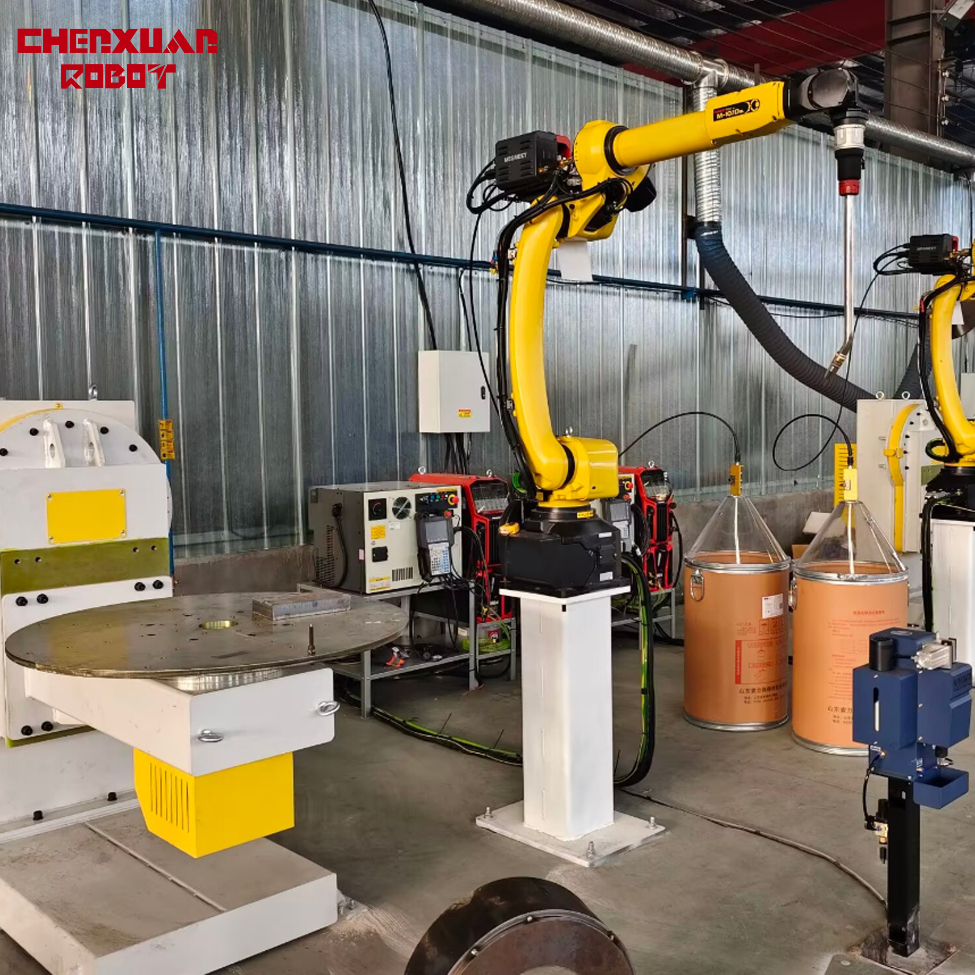 6 axis welding robot workstation