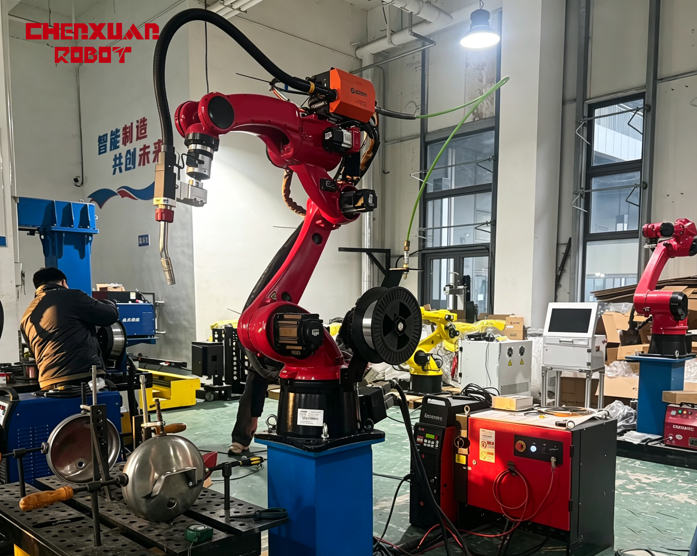 Aluminum alloy welding robot