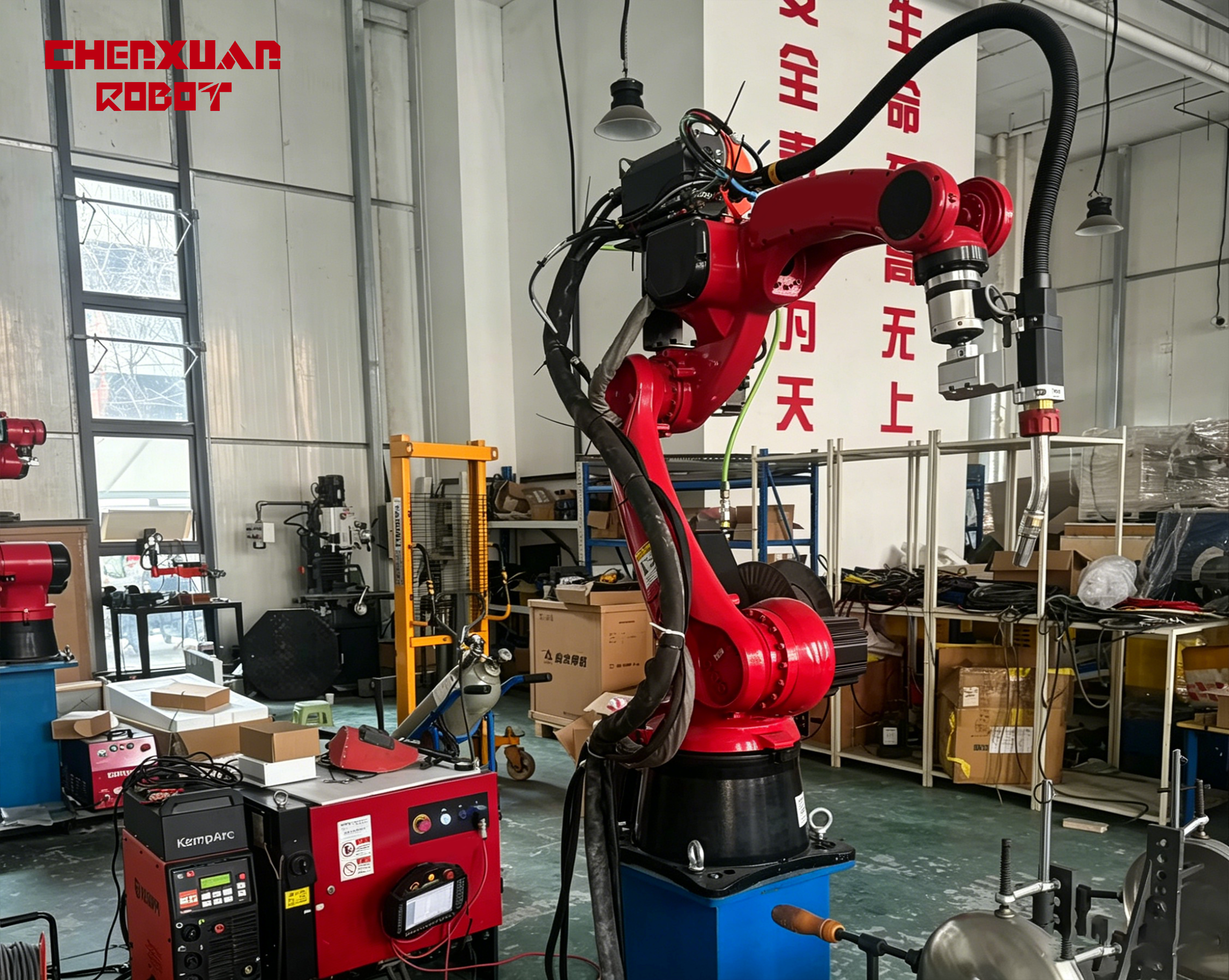 Aluminum alloy welding robot