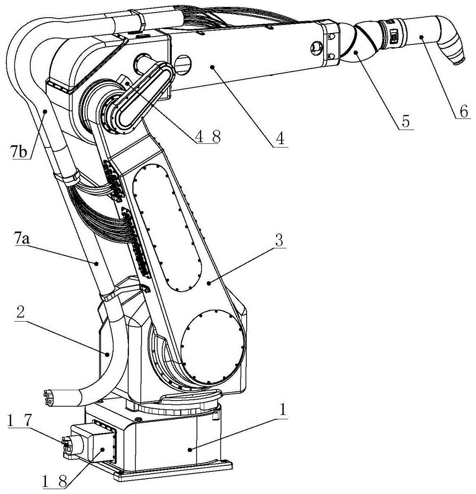 Paint spraying robot