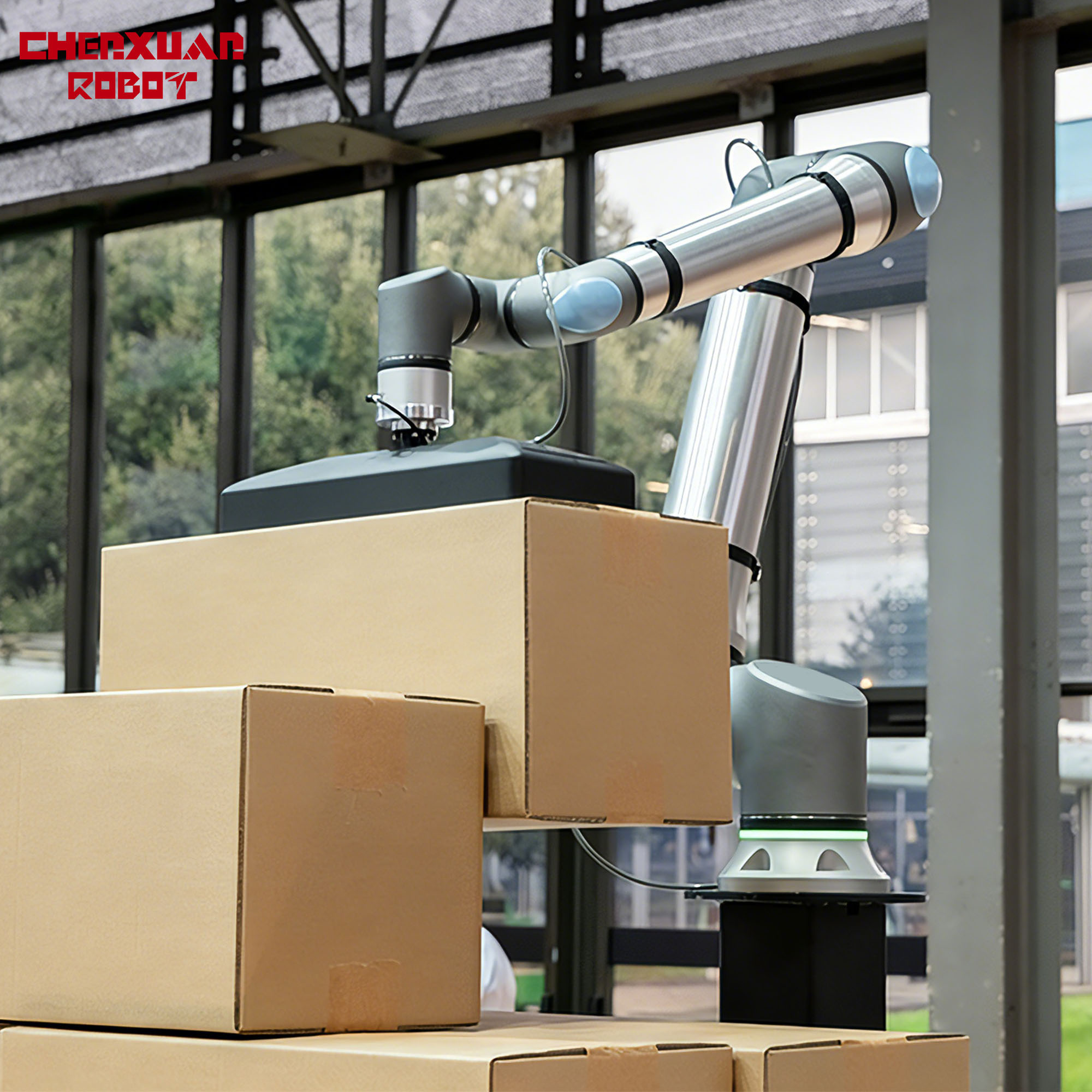 Collaborative stacking robot